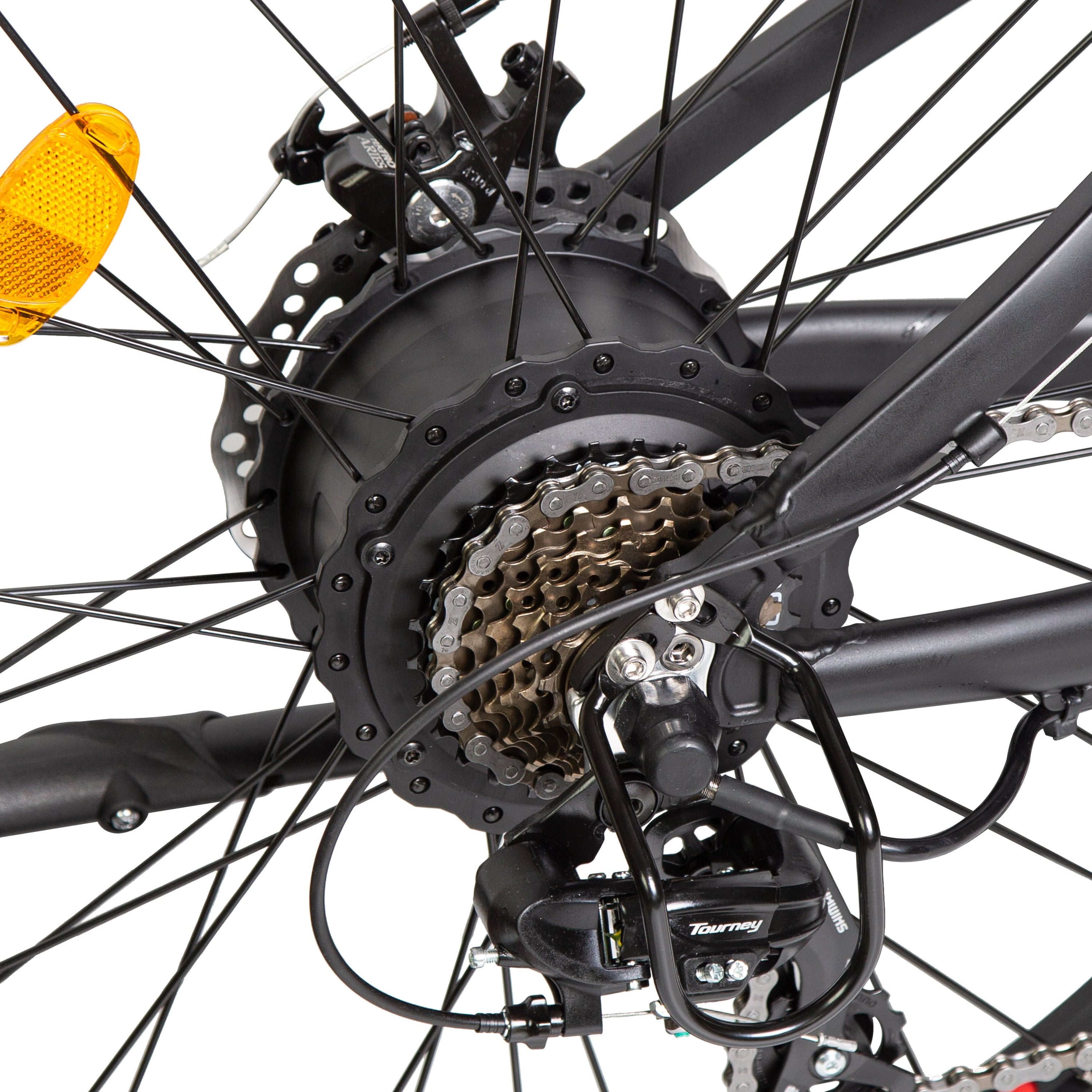 Ecotric 26" 36V 500W Fat Tire Electric Bicycle Mountain Beach e-Bike Removable Battery 7 Speed