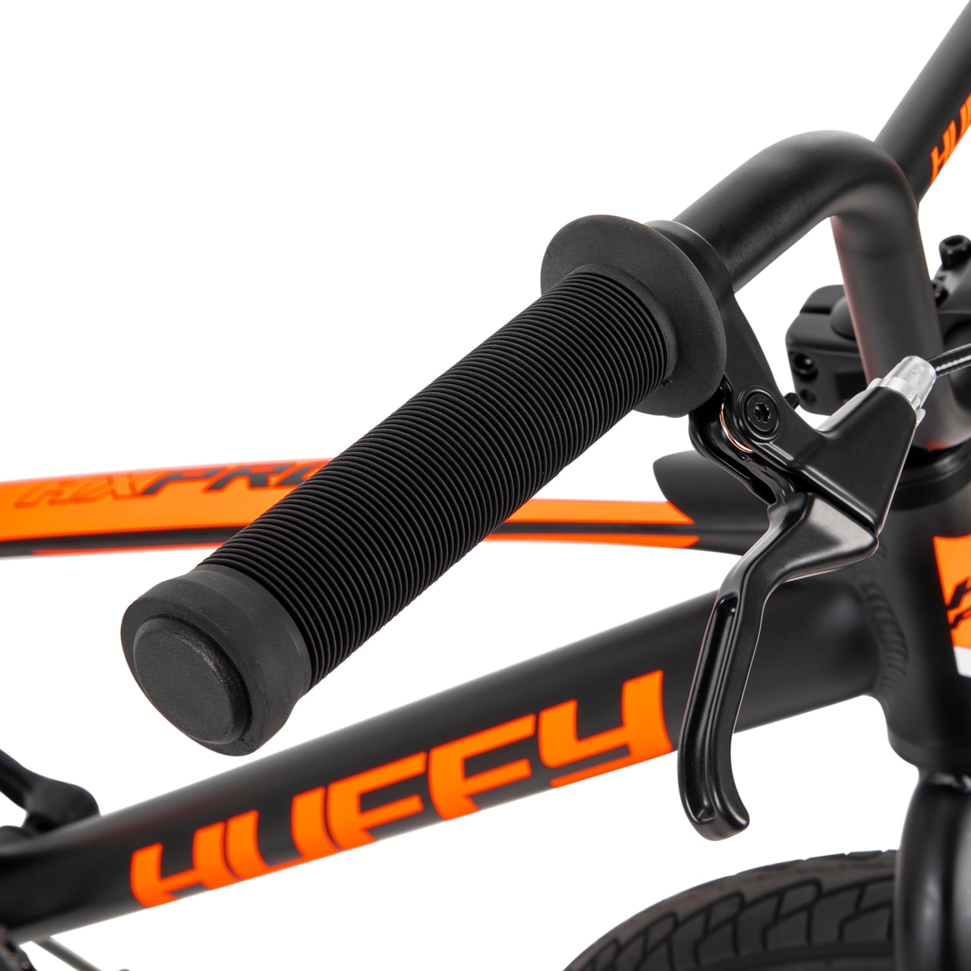 Huffy HX Pro Cruiser 24-inch Aluminum BMX Bike for Boys, Black/Orange