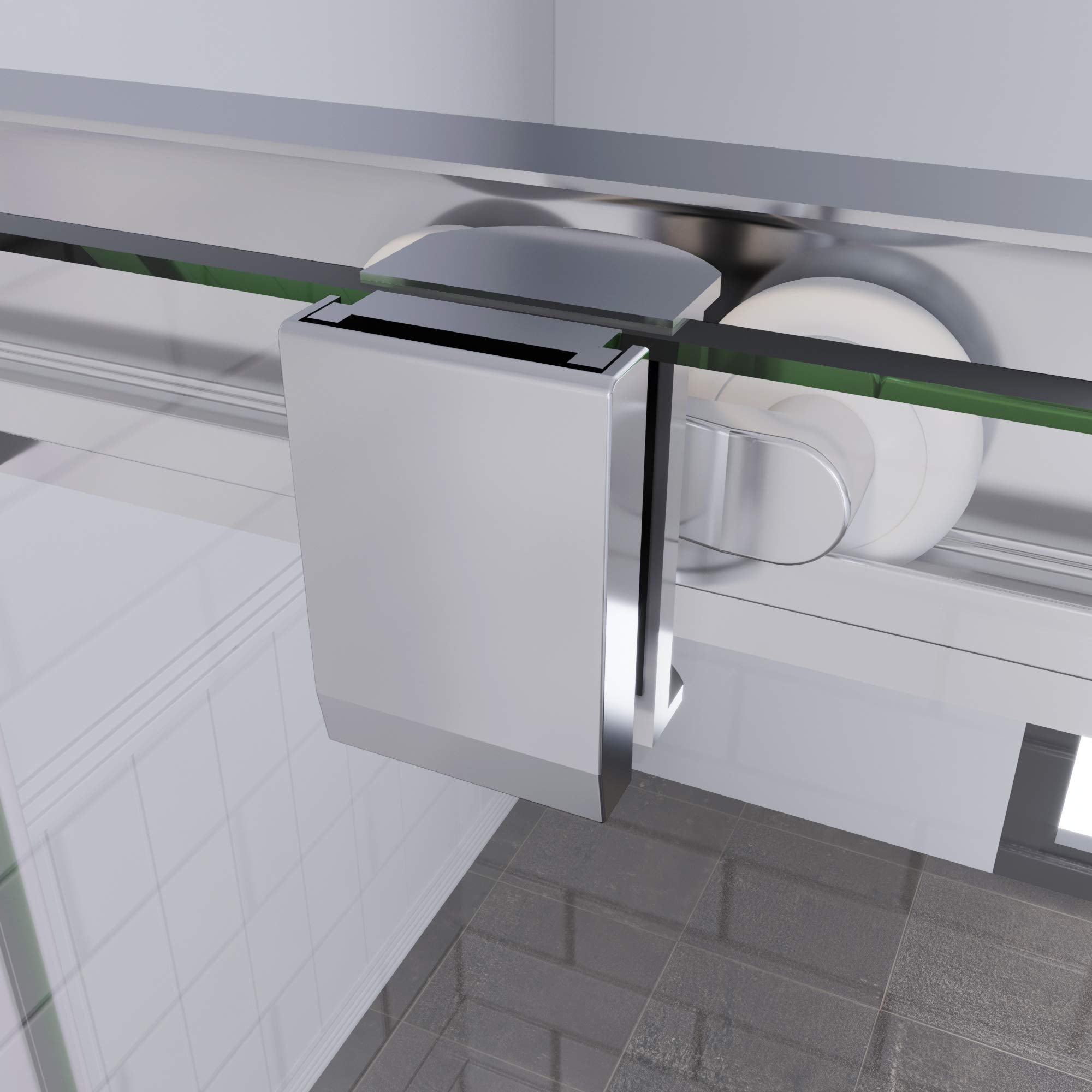 SUNNY SHOWER 34 in. W x 34 in. D x 72 in. H Corner Entry Enclosure With Sliding Doors