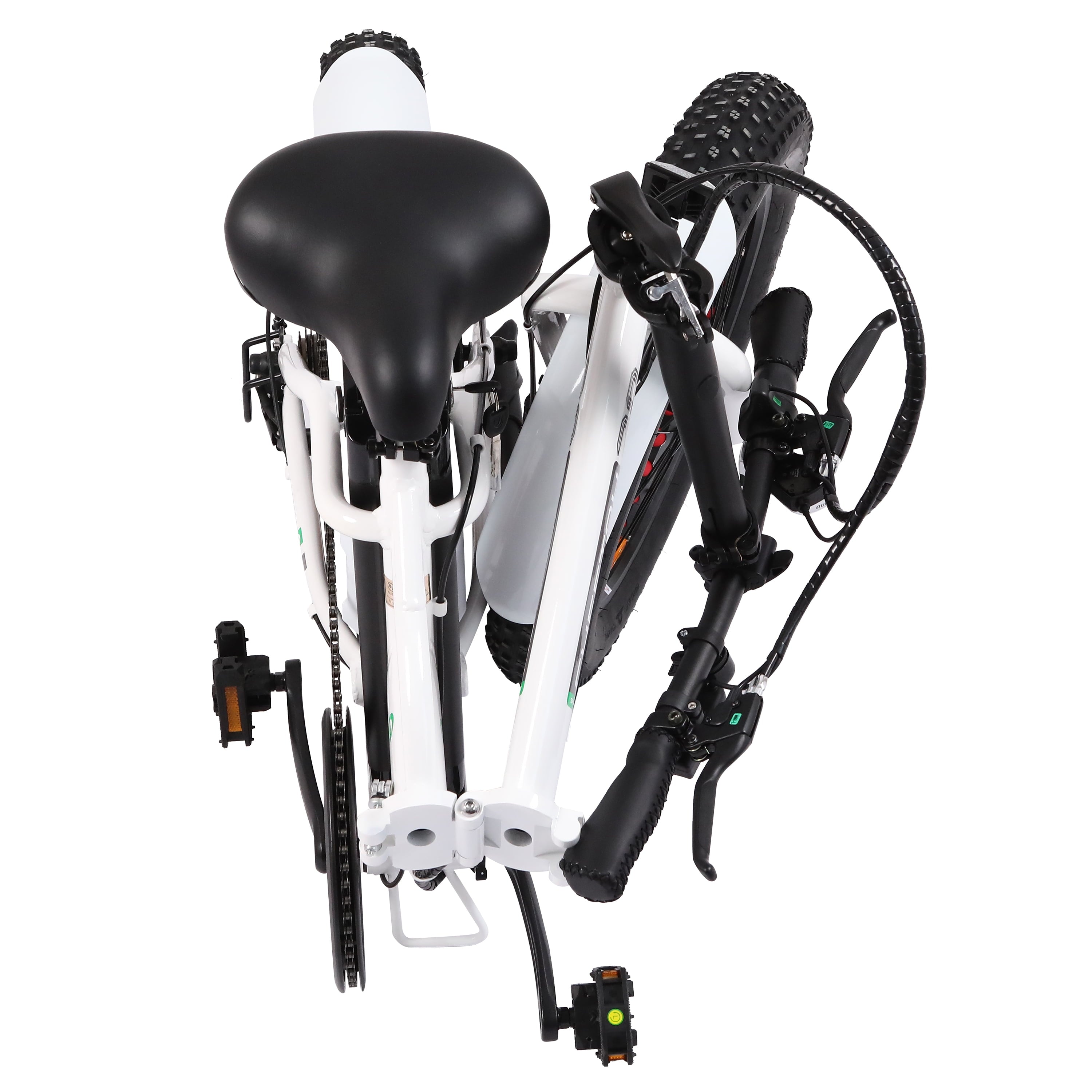 ECOTRIC 20 Inch Fat Tire Foldable 500W 36V Electric Bike Bicycle Pedal Assist Beach City Mountain E-Bike Adults Commuter Women Men White A-E516646