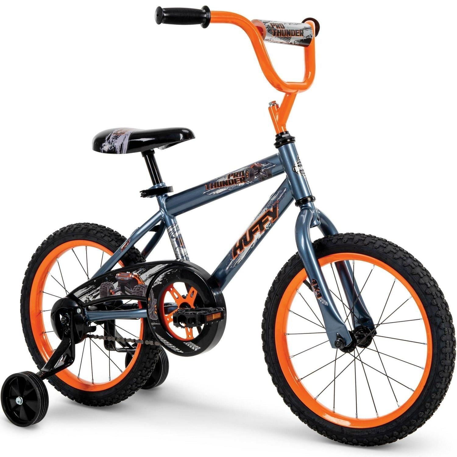 Huffy Boys' 16 in. Pro Thunder Bike, 1 Speed, Charcoal Gray