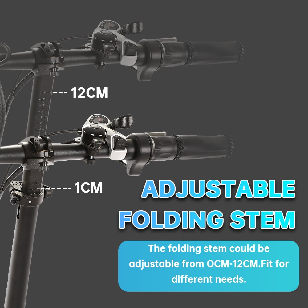 ECOTRIC 500 W 36 V E-Ride Foldable 20“ Electric Bicycle Fat Tire Removable Battery 7 Speed Children A-E516646