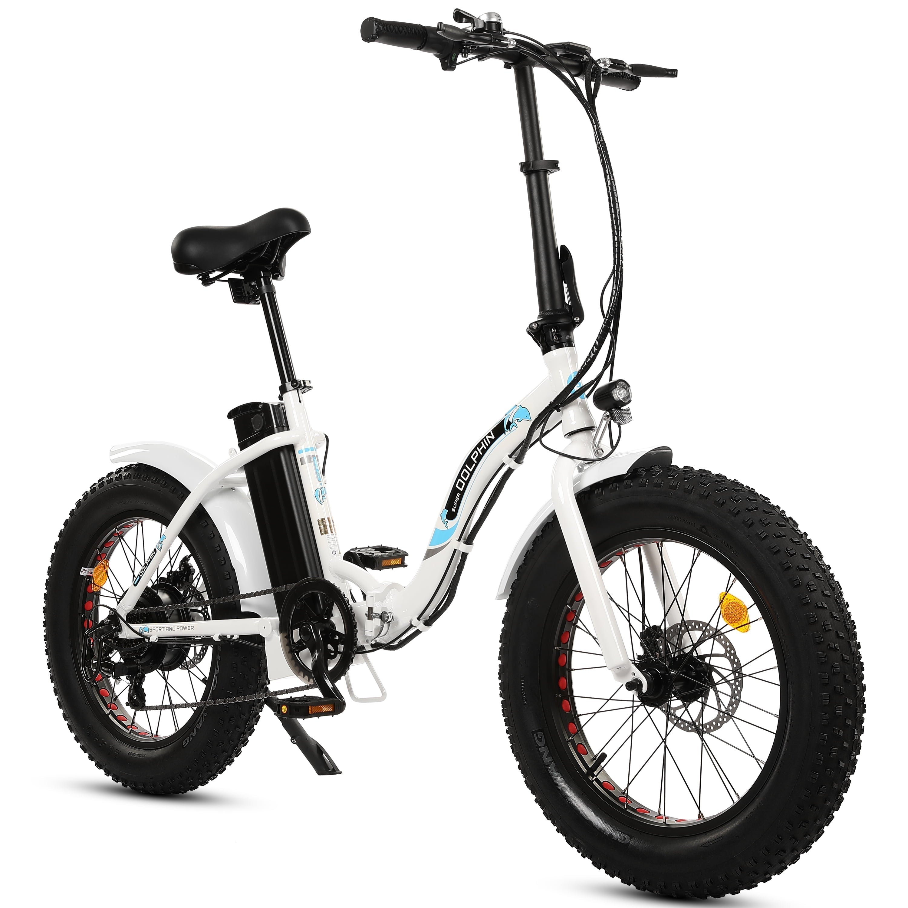 ECOTRIC 20" 500W 12.5Ah Folding Electric Bicycle E-bike Fat Tire Foldable Pedal Assist Bike Children UL A-E516646