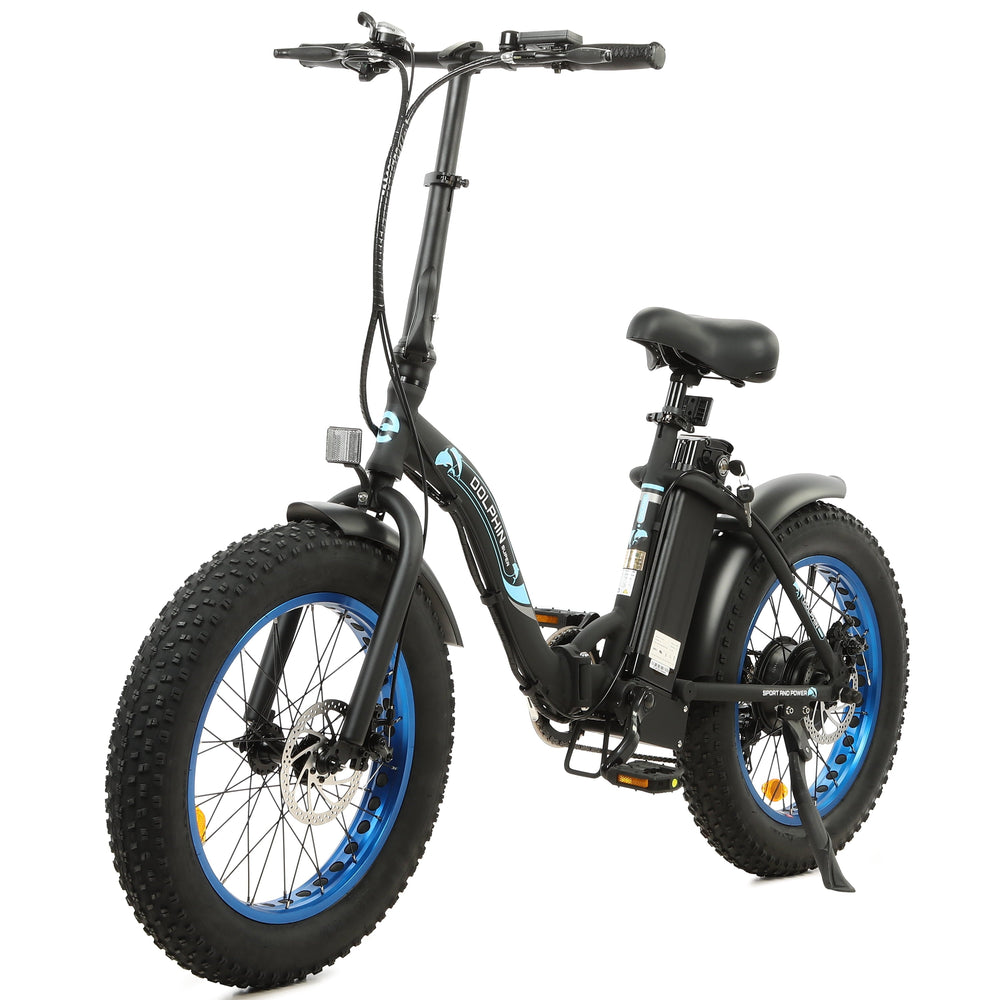 ECOTRIC 500 W 36 V E-Ride Foldable 20“ Electric Bicycle Fat Tire Removable Battery 7 Speed Children A-E516646