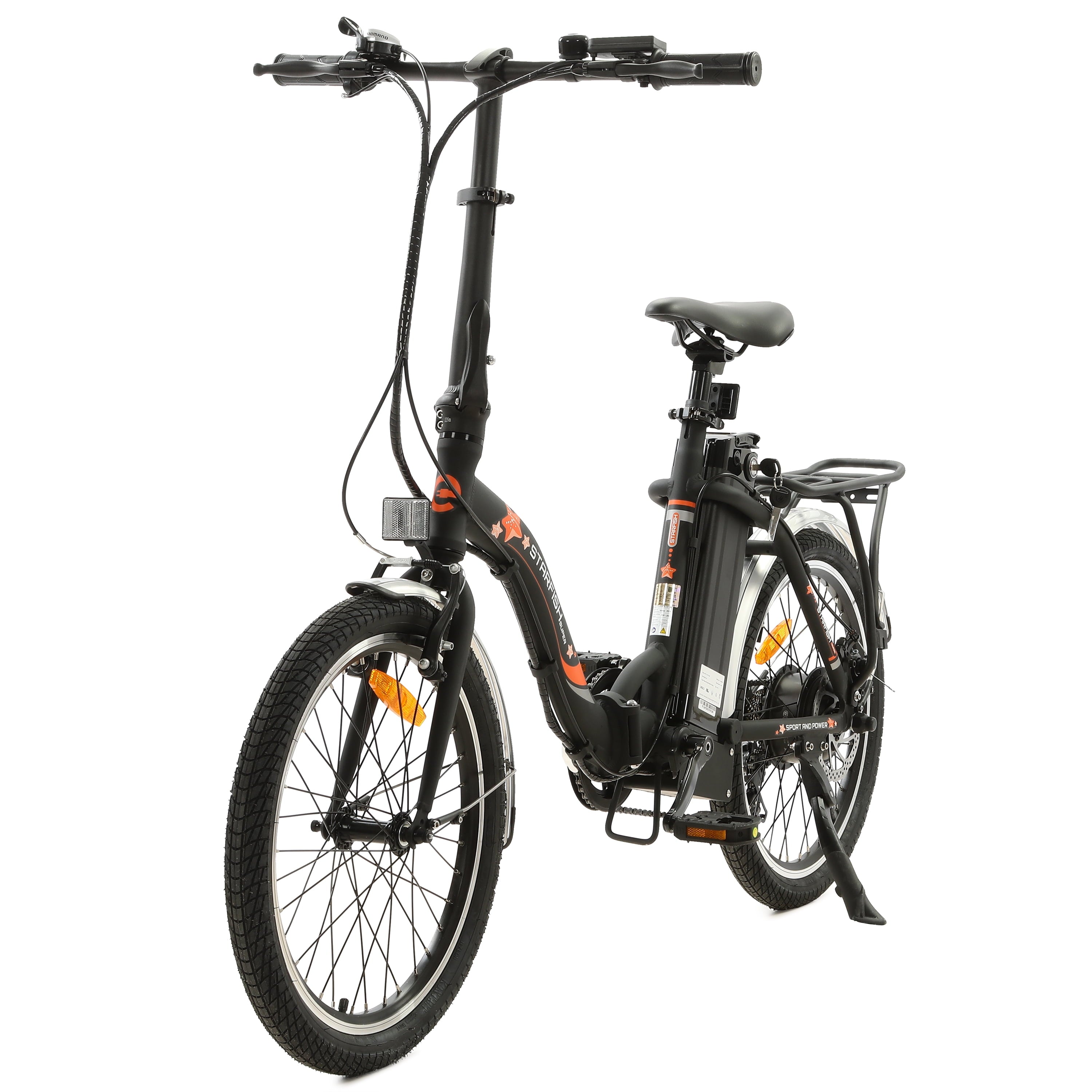 Ecotric E-Ride Electric Bike Trail Riding Ebike Girl Cruiser Foldable 20 inch Wheels 350W 36V Removable Battery 7 Speed City Commuter for Children A-E516646