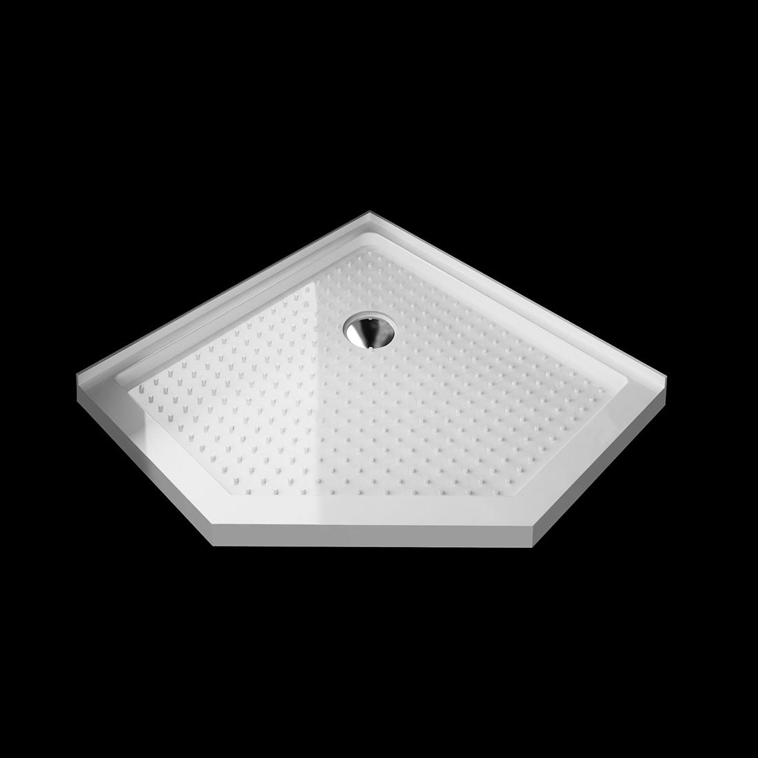 SUNNY SHOWER 36.7 in. W x 36.7 in. D x 71.8 in. H Black Finish Pivot Enclosures With Pivot Door And White Diamond Bases