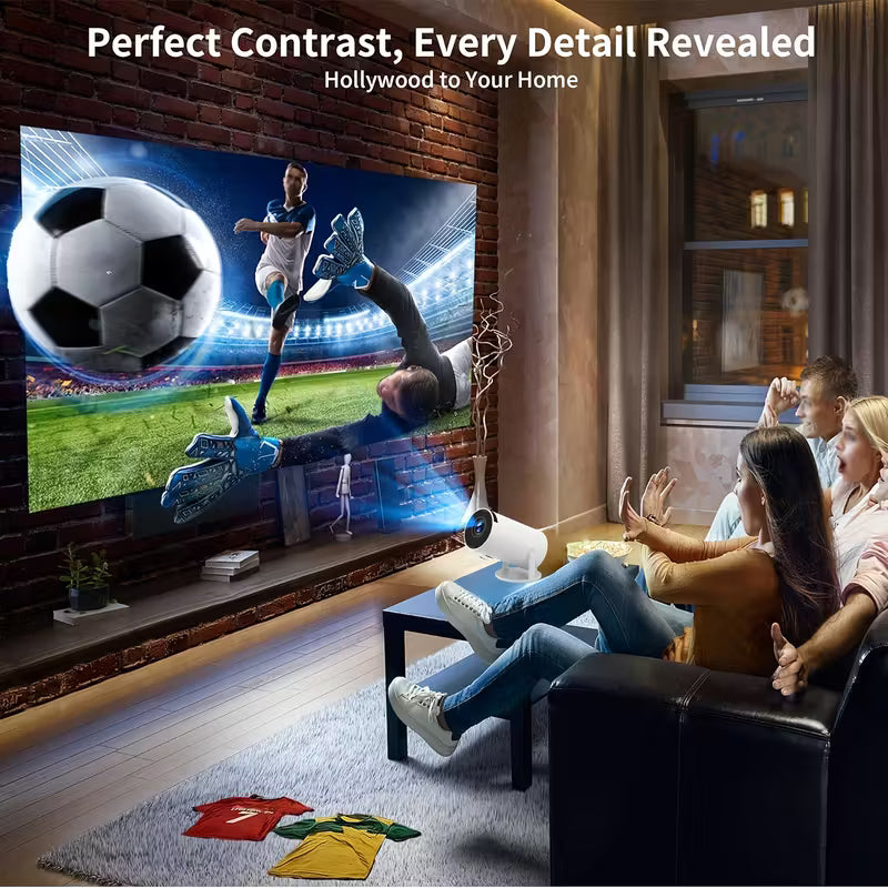 Mini projecteur portable compatible 4K UHD