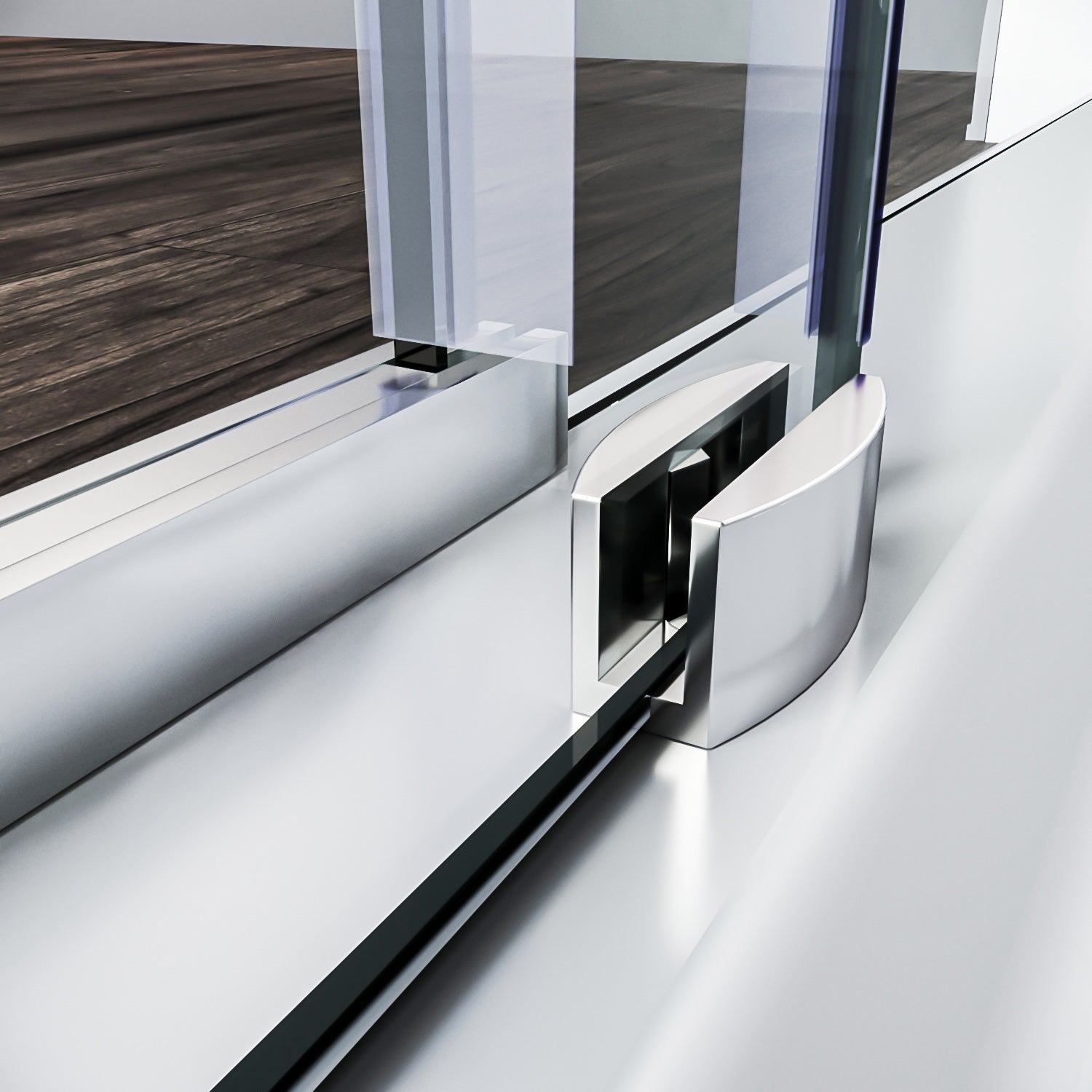 ELEGANT Frameless Bathtub Sliding Doors 60 in. W x 62 in. H