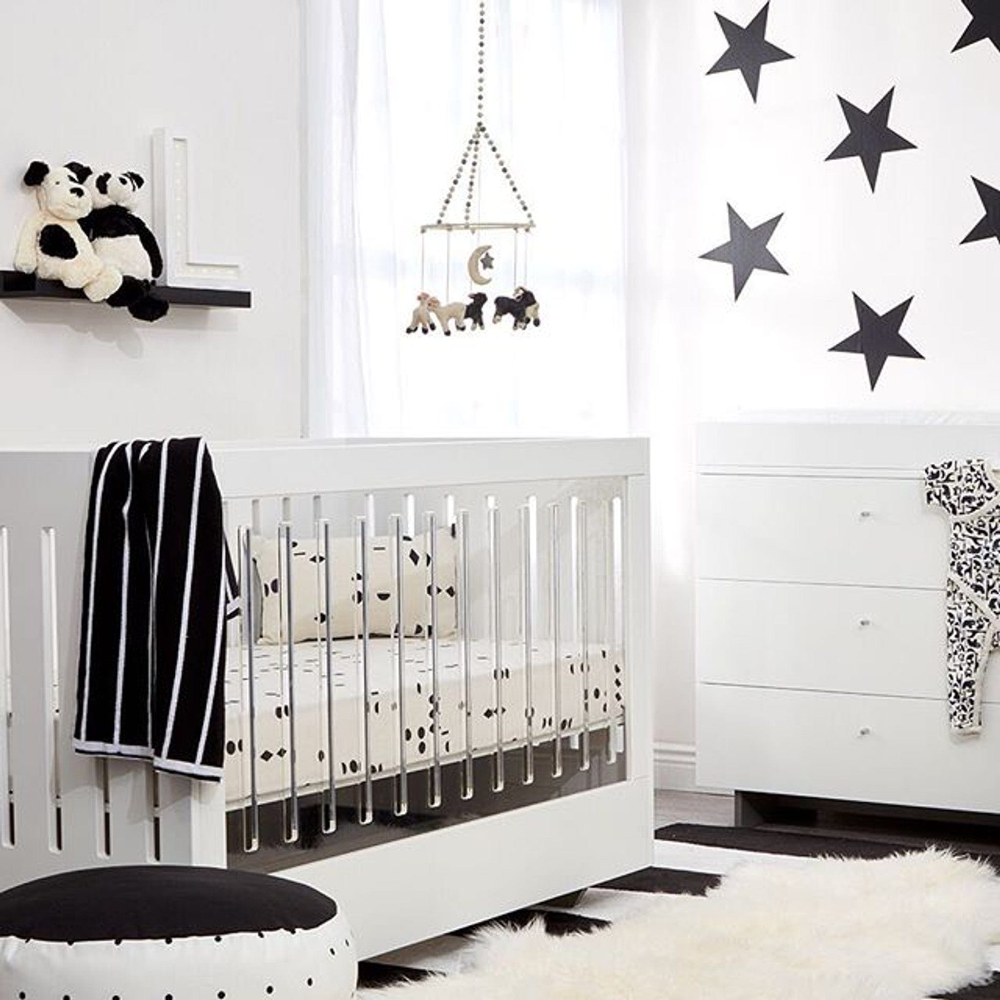 Spot On Square Roh Acrylic Crib White